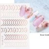 PRO-Deals | Nagelstickers | Tijdelijk 1 + 1 Gratis | Unieke Nagel Stickers | Kleur Rosé | Nail Art 3D Stickers | Nagelstickers | Nagel Decoratie