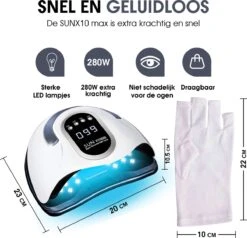 UV Lamp Gelnagels - 280 Watt - Gellak Lamp - Nagellamp - Nageldroger 9 UV Lamp Gelnagels - 280 Watt - Gellak Lamp - Nagellamp - Nageldroger -Nagelverzorging Winkel 1200x1154