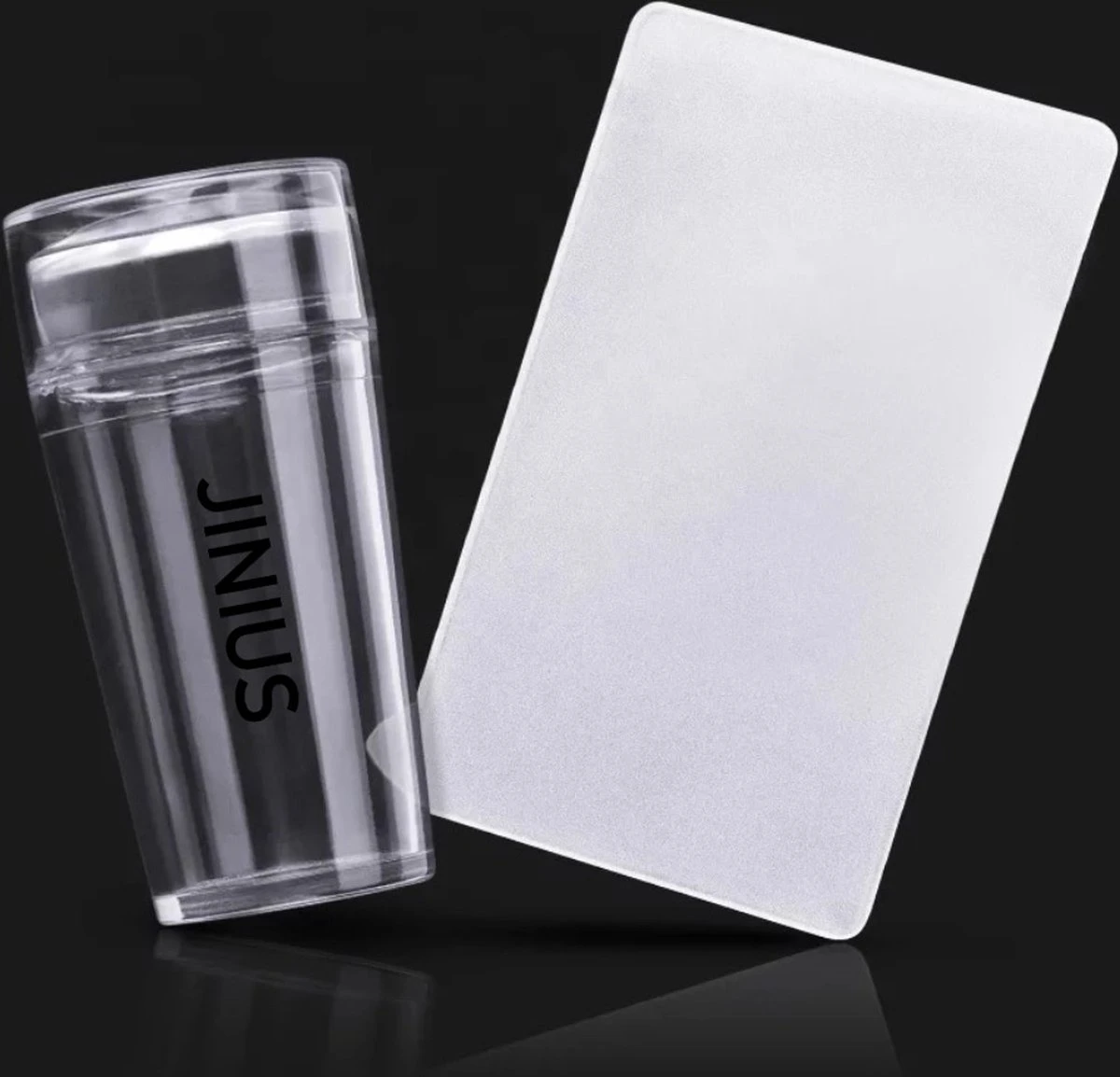 Jinius ® - Nagelstempel - Nagel Stempel - Nailstamp - Nail Stamp - Nagel Kussen - Nagelkussen - Nagelkussentje - Silicone Stempel - French Nails - Doorzichtige Stempel - Enkel 1 Jinius ® - Nagelstempel - Nagel Stempel - Nailstamp - Nail Stamp - Nagel Kussen - Nagelkussen - Nagelkussentje - Silicone Stempel - French Nails - Doorzichtige Stempel - Enkel