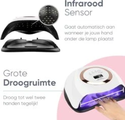 De Sera UV Lamp Gelnagels 168W - LED Lamp Nagels - Gellak Lamp - Nageldroger Met 2.5 Meter Lang Snoer - Wit -Nagelverzorging Winkel 1200x1158 1