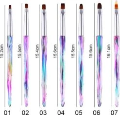 Elysee Beauty 7 Penselen Set Voor Nagel Gel En Polygel - Nagel Kwasten - Nail Brush -Nagelverzorging Winkel 1200x1158 12