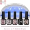 GUAPÀ® BIAB Builder Gel In A Bottle | BIAB Nagellak | Gelnagels Starterspakket | Nagellak | Gellak Pink | Builder Gel | 5 X 7 Ml BIAB Essentials Kit + Nagel Led Lamp