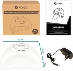 ForDig 80W Professionele Nageldroger Voor Gel Nagels - Nagellak Droger Met UV LED Lamp En Timer Voor Gelnagels - Nageldrogerlamp Met 45 LED Lampjes Voor Nagel Gellak - Geschikt Voor Manicure En Pedicure - Nagellakdroger Hard Gelpolish Builder -Nagelverzorging Winkel 1200x1159 2