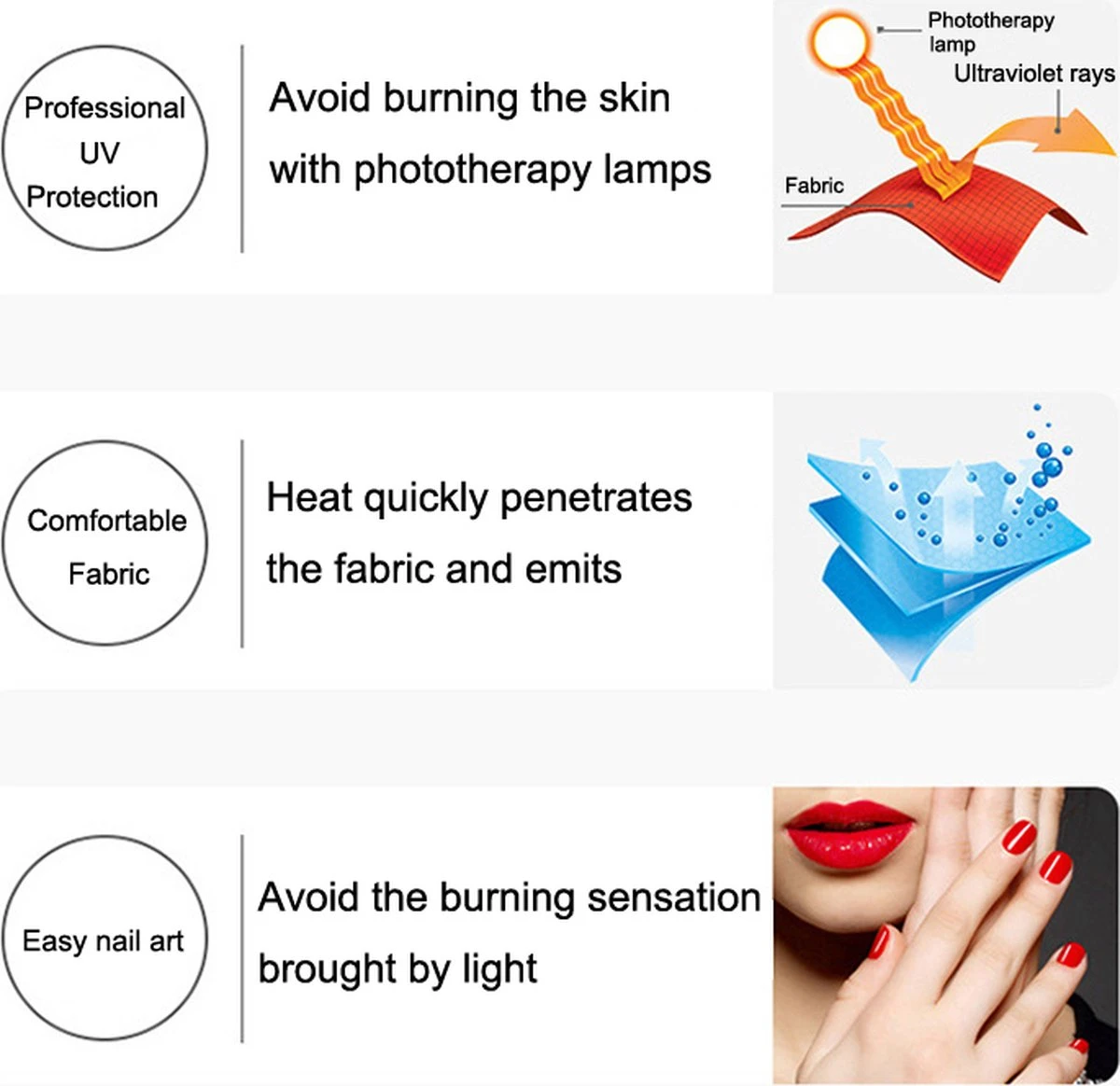 Anti | UV | Stralings Beschermings | Handschoenen | UV Lamp | UV Handschoenen| Nageldrogerlamp | Manucure | Gel Nagels 4 Anti | UV | Stralings Beschermings | Handschoenen | UV Lamp | UV Handschoenen| Nageldrogerlamp | Manucure | Gel Nagels - Afbeelding 4