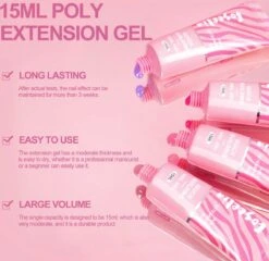 Polygel- 6 KLEUREN SET - 15 ML - Polygel Kit - Polygel Nagels - Polygel Kleuren -Nagelverzorging Winkel 1200x1168