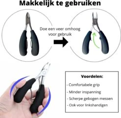 Nagelschaar Inclusief Nagelvijl - Nageltang Voor Harde Teennagels - Nagelknipper Tegen Kalknagels - Harde Nagels - Pedicureset - Manicureset Teennagelknipper - Teennagelschaar -Nagelverzorging Winkel 1200x1169 4