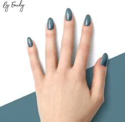 By Emily - Nagel Wrap - Sparkly Turquoise | 14 Stickers | Nail Wrap | Nail Art | Trendy | Design | Nagellakvrij | Eenvoudig | Nagel Wrap | Nagel Stickers | Folie | Zelfklevend | Sjablonen -Nagelverzorging Winkel 1200x1173 15