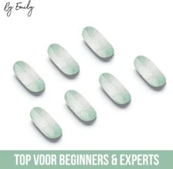 By Emily - Nagel Wrap - Sparkly Green | 20 Stickers | Nail Wrap | Nail Art | Trendy | Design | Nagellakvrij | Eenvoudig | Nagel Wrap | Nagel Stickers | Folie | Zelfklevend | Sjablonen -Nagelverzorging Winkel 1200x1173 32