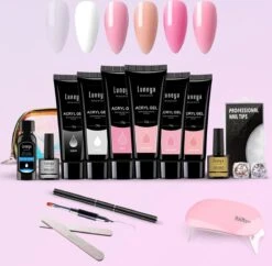 Luneya Polygel Kit - 6 Kleuren - Polygel Nagels Starterspakket - Tasje - Incl. UV LED Lamp 20 Luneya Polygel Kit - 6 Kleuren - Polygel Nagels Starterspakket - Tasje - Incl. UV LED Lamp -Nagelverzorging Winkel 1200x1174 2