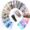 Set Van 50 X Transfer Nail Art Foil - Nagel Folie - Sparkolia - Mix Design Nagelfolie - Voor Op Nagellak / UV LED Gellak / Transfer Gel / Stickers