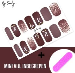 By Emily - Nagel Wrap - Star Struck | 14 Stickers | Nail Wrap | Nail Art | Trendy | Design | Nagellakvrij | Eenvoudig | Nagel Wrap | Nagel Stickers | Folie | Zelfklevend | Sjablonen -Nagelverzorging Winkel 1200x1177 21