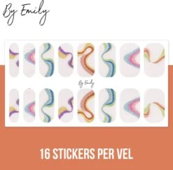 By Emily - Nagel Wrap - The Magic Belongs To Color | 16 Stickers | Nail Wrap | Nail Art | Trendy | Design | Nagellakvrij | Eenvoudig | Nagel Wrap | Nagel Stickers | Folie | Zelfklevend | Sjablonen -Nagelverzorging Winkel 1200x1180 17