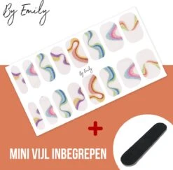By Emily - Nagel Wrap - The Magic Belongs To Color | 16 Stickers | Nail Wrap | Nail Art | Trendy | Design | Nagellakvrij | Eenvoudig | Nagel Wrap | Nagel Stickers | Folie | Zelfklevend | Sjablonen -Nagelverzorging Winkel 1200x1180 18
