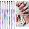Elysee Beauty 7 Penselen Set Voor Nagel Gel En Polygel - Nagel Kwasten - Nail Brush