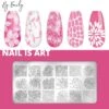 By Emily - Nail Art Stencil | Bloemen & Bladeren | 18 Designs | Stempelen | Nagelkunst | Manicure | Herbruikbaar | Metaal | Duurzaam | Gellak | Tools | Gereedschap | Sjabloon