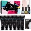 Gelnagels Set MEGA PACK + Nagel Vijl | Gellak Starterspakket | Polygel Kit | Nepnagels | Gellak Set | Nail Art Pakket | UV Gel | Manicure Set | Gel Nagellak Nagel Decoratie | UV Lamp | Starterspakket | Nail Care | Nagelstad