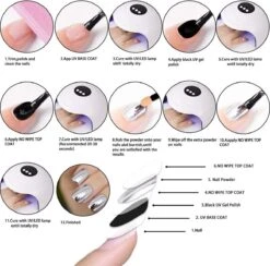 GUAPÀ® Holografische Glitter Poeder Set | 6 Nail Art Glitters | Nail Art & Nagel Decoratie | 6 Stuks Diverse Kleur Nagelpoeder -Nagelverzorging Winkel 1200x1183 5