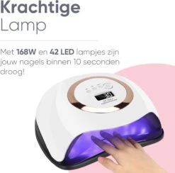 De Sera UV Lamp Gelnagels 168W - LED Lamp Nagels - Gellak Lamp - Nageldroger Met 2.5 Meter Lang Snoer - Wit -Nagelverzorging Winkel 1200x1184 1