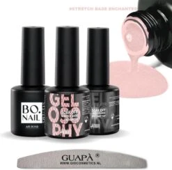 GUAPÀ® BIAB Builder Gel In A Bottle | BIAB Nagellak | Gelnagels Starterspakket | Nagellak | Gellak Pink | Builder Gel | Primer | Top Gel | 7 Ml Enchanted