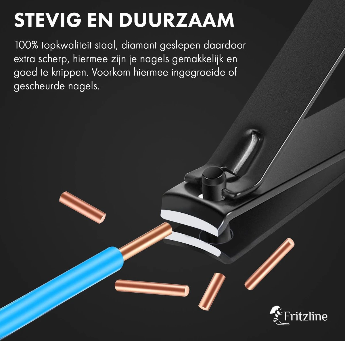 Fritzline© Professionele Manicureset 16-delig - Nagelset Incl. Nagelvijl & Nagelknipper 4 Fritzline© Professionele Manicureset 16-delig - Nagelset Incl. Nagelvijl & Nagelknipper - Afbeelding 4