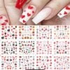 Nagelstickers - Nail Art Stickers 12 Velletjes Romantic II Nagel Decoratie Dino`s Sale