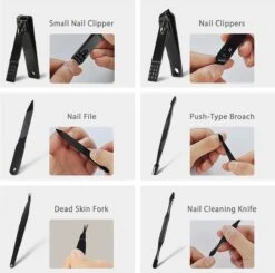 Nagelknipper Set - Pedicureset - 15 Delige - Roestvrij Staal - Met Draagkoffer - Geel Zwart 10 Nagelknipper Set - Pedicureset - 15 Delige - Roestvrij Staal - Met Draagkoffer - Geel Zwart -Nagelverzorging Winkel 1200x1192 5