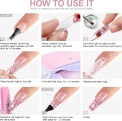 Polygel- Polygel Kit- Polygel Nagels- Polygel Starter Set - RH0594： Thin Nail File 1 Grey Nail File 1 48W White Nail Dryer Helmet Lamp 220V 1 Curved Tweezers 1 Glass Cup 1 Cuticle Fork 1 Cuticle Pusher 1 Nail Cutter 1 Dual End Nail Brush 1 8G Nail Gl -Nagelverzorging Winkel 1200x1194 5