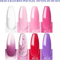 Royala POG4 Professionele Poly Gel Kit – Premium Quality – 8 Kleuren Polygel - Dual Molds Nagelvormen - Polygel Pakket - Topcoat Basecoat - Incl. 36 Watt LED Nageldroger - Poly Acryl Nagels - Nail Art Pakket - Starterspakket - Gel Lak -Nagelverzorging Winkel 1200x1194 6