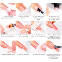 Merkloos Mtssii - POLYGEL Kit - 4 Kleuren Polygel 30ML - Roze En Wit - Starterkit - Manicure Set- Gellak - UV Lamp - Polygel Nagels Starterspakket - Nepnagels - -Nagelverzorging Winkel 1200x1198 17