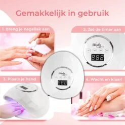 Vanilon UV Lamp Gelnagels - Gellak Nagel Droger - 86W LED - 2,5 Meter Snoer -Nagelverzorging Winkel 1200x1199 2
