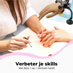 Quevo - Oefenhand Voor Nagels - Nailtrainer - 100 Nageltips - Nagelstickers - Nagelknipper -Nagelverzorging Winkel 1200x1200 1003