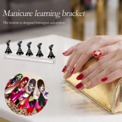 Merkloos Nailtrainer Oefenhand Voor Nagels 12-delige Set - Acryl Nagels Starterspakket - Starter Kit Nagel Display Magnetische Waaier – Kunstnagels Plaknagels - Nail Art Set - Uv Lamp Gelnagels Houd -Nagelverzorging Winkel 1200x1200 1111