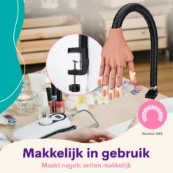Merkloos Oefenhand Voor Nagels - Nailtrainer - Nagel Oefenhand - Compleet Acryl Nagels Starterpakket -Nagelverzorging Winkel 1200x1200 1124
