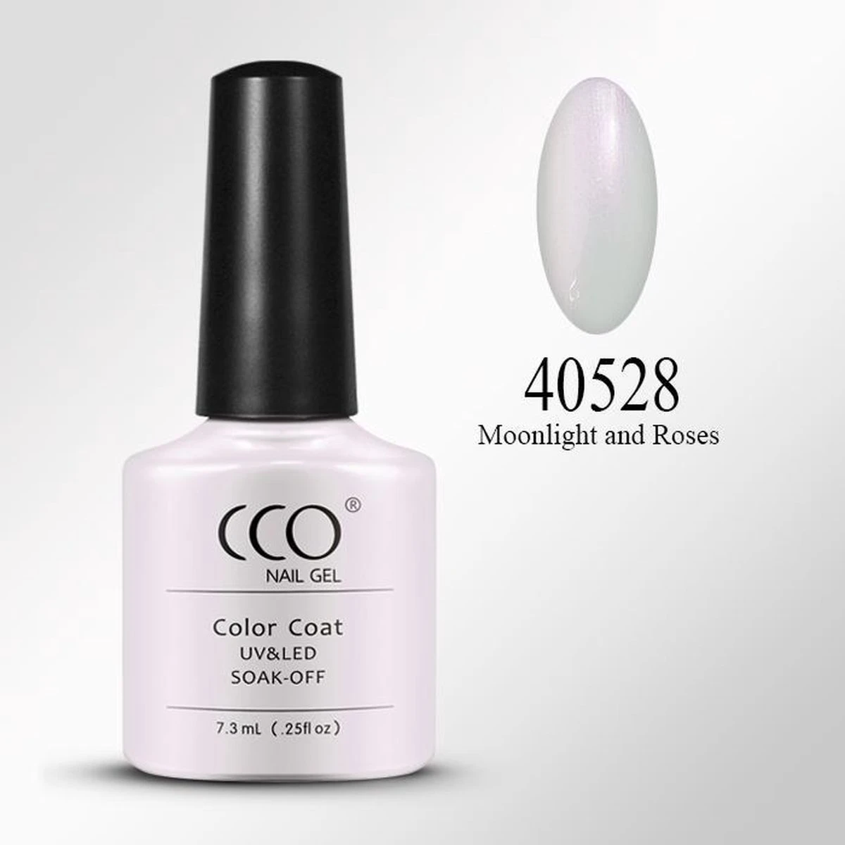 Cco Shellac-Moonlight & Roses-Transparant Wit Met Parelmoer- Gel Nagellak 4 Cco Shellac-Moonlight & Roses-Transparant Wit Met Parelmoer- Gel Nagellak - Afbeelding 4