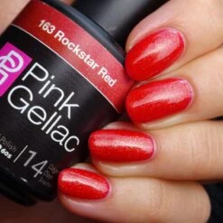 Pink Gellac - Rockstar Red - Gellak - Vegan - Rood - Glanzend - 15ml -Nagelverzorging Winkel 1200x1200 164