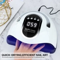 2022 Nageldroger - 280W/66 LEDs - Nagellamp - Nieuw Nageldroger - Wit/Zwart - Manicure/Pedicure Handen En Voeten - Gellak - Gelnagels - Acrylnagels - Top Coat - Matte Top Coat - Led Nagellamp - Uv Nagellamp - Nagels - Nagellak Droger - Tafellamp -Nagelverzorging Winkel 1200x1200 285