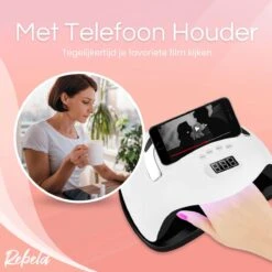 Rebela | Nageldroger | Gelnagels | GEL UV LED Nail Lamp 168w | UV Lamp Gelnagels | Led Nagellamp | Nageldroger | Wit -Nagelverzorging Winkel 1200x1200 346