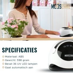 MOOSCARE 120 Watt LED Lamp Voor Gellak Nagels - UV Lamp Gelnagels - Nail Art Nagellamp - Gel Nagellak Nageldroger -Nagelverzorging Winkel 1200x1200 353