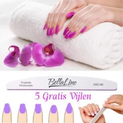 UV Nagel Lamp 168 Watt + 5 Gratis Vijlen - BellaLine - UV Led Nagellamp – Gel Nagel – Nagellak UV – Nageldroger – Salon – Sensor – Gellac - Acryl - Gelnagels – 42 Power Led – Professioneel – Krachtig – Manicure – Extra Lang Snoer - Pink - Pedicure -Nagelverzorging Winkel 1200x1200 382
