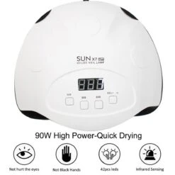 Nageldroger- 90 Watt LED UV Inclusief Manicure- Pedicure Set - Professioneel - Nagel Lamp LED - Professionele Nageldroger - Ledlamp - Gel Nagellak - Gelpolish - Gel Nagels - Builder Gel - Acryl -Nagelverzorging Winkel 1200x1200 415