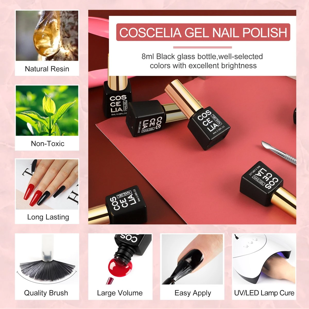 Royala D11 Gellak Starters Pakket + Inclusief UV LED Lamp + 10 Verschillende Gellak Kleuren - Gellak Lamp – Gellac Set - Alle Benodigdheden In Eén - Uitgebreid 62-Delig Pakket- Gel Polish Set - Gellak Set - UV LED Lamp 5 Royala D11 Gellak Starters Pakket + Inclusief UV LED Lamp + 10 Verschillende Gellak Kleuren - Gellak Lamp – Gellac Set - Alle Benodigdheden In Eén - Uitgebreid 62-Delig Pakket- Gel Polish Set - Gellak Set - UV LED Lamp - Afbeelding 5