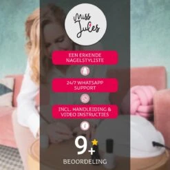 Miss Jules - 6-Delige Gellak Starterspakket - Nagellak - Kleur Pastel - Glanzend & Dekkend Resultaat -Nagelverzorging Winkel 1200x1200 434