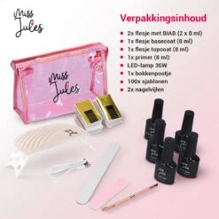 Miss Jules® BIAB Starter Pakket – Builder In A Bottle – BIAB Nagel Builder Gel – BIAB Nagellak Starterset - Inclusief UV/LED Lamp & Instructievideo (NL) -Nagelverzorging Winkel 1200x1200 529