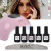 GUAPÀ® BIAB Builder Gel In A Bottle Nagelset | Inclusief Led Lamp Nagels | Gelnagels Starterspakket | Nagellak | Gellak | Builder Gel | 5 X 15 Ml BIAB Met Kleur