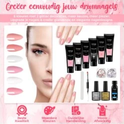 Luneya Polygel Kit - 6 Kleuren - Polygel Nagels Starterspakket - Tasje - Incl. UV LED Lamp 14 Luneya Polygel Kit - 6 Kleuren - Polygel Nagels Starterspakket - Tasje - Incl. UV LED Lamp -Nagelverzorging Winkel 1200x1200 589