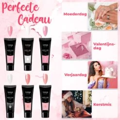 Luneya Polygel Kit - 6 Kleuren - Polygel Nagels Starterspakket - Tasje - Incl. UV LED Lamp 17 Luneya Polygel Kit - 6 Kleuren - Polygel Nagels Starterspakket - Tasje - Incl. UV LED Lamp -Nagelverzorging Winkel 1200x1200 592