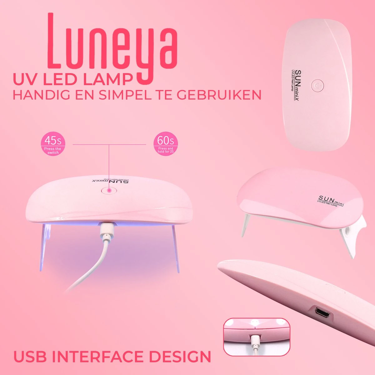 Luneya Polygel Kit - 6 Kleuren - Polygel Nagels Starterspakket - Tasje - Incl. UV LED Lamp 8 Luneya Polygel Kit - 6 Kleuren - Polygel Nagels Starterspakket - Tasje - Incl. UV LED Lamp - Afbeelding 8