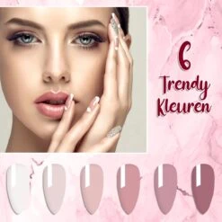 Luneya Gellak - Timeless Florals Edition - 6-Delige Gellak Starterspakket - Gel Nagellak -Nagelverzorging Winkel 1200x1200 607