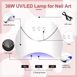 Royala POG4 Professionele Poly Gel Kit – Premium Quality – 8 Kleuren Polygel - Dual Molds Nagelvormen - Polygel Pakket - Topcoat Basecoat - Incl. 36 Watt LED Nageldroger - Poly Acryl Nagels - Nail Art Pakket - Starterspakket - Gel Lak -Nagelverzorging Winkel 1200x1200 616