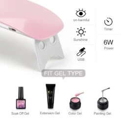 Royala C - Gellak Starterspakket + Inclusief Portable UV LED Lamp + Met 6 Verschillende Gellak Kleuren - Gellak Lamp – Gellac Set - Alle Benodigdheden In Eén -Nagelverzorging Winkel 1200x1200 623